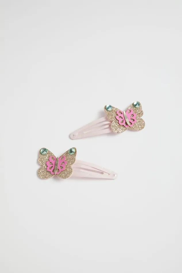 Seed Heritage Hair Accessories Butterfly Fabric Snaps Multi 8211 Girl