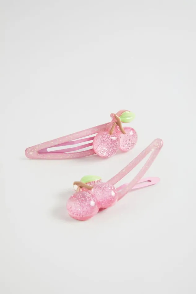 Seed Heritage Hair Accessories Cherry Glitter Resin Snaps Multi 8211 Girl