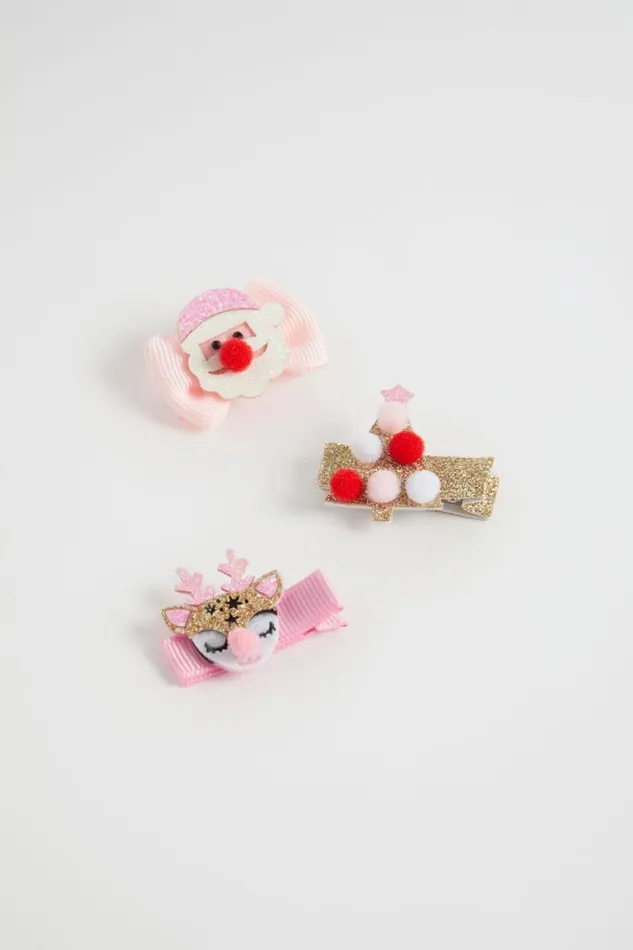 Seed Heritage Hair Accessories Christmas Glitter Duck Clip Trio Multi 8211 Girl Seed Heritage Hair Accessories Christmas Glitter Duck Clip Trio Multi 8211 Girl