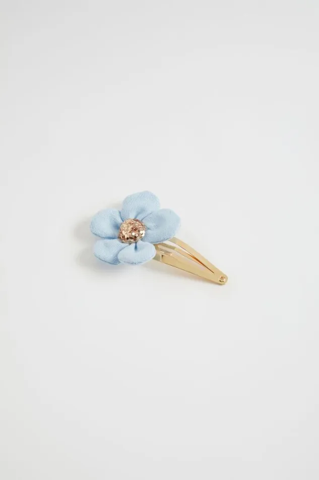 Seed Heritage Hair Accessories Fabric Daisy Snap Baby Blue 8211 Girl