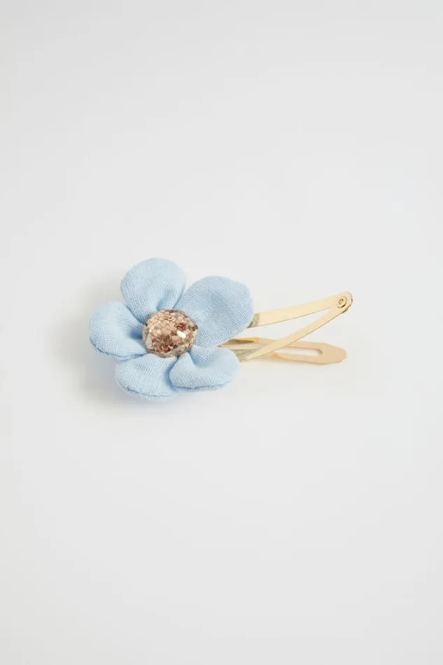 Seed Heritage Hair Accessories Fabric Daisy Snap Baby Blue 8211 Girl