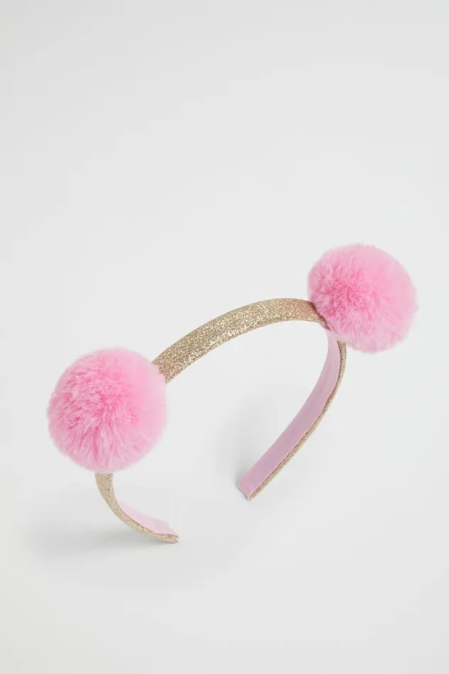 Seed Heritage Hair Accessories Faux Fur Pom Pom Headband Candy Pink 8211 Girl Seed Heritage Hair Accessories Faux Fur Pom Pom Headband Candy Pink 8211 Girl