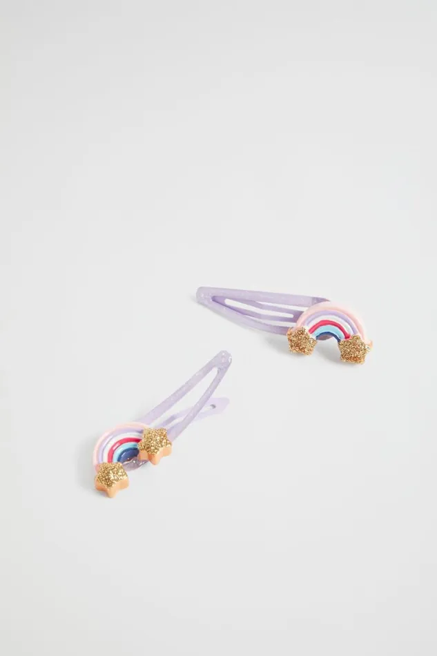 Seed Heritage Hair Accessories Glitter Rainbow Snaps Multi 8211 Girl