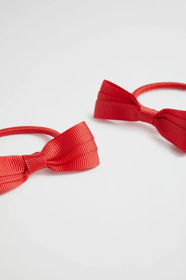 Seed Heritage Hair Accessories Grosgrain Bow Elastic Pack Red 8211 Girl