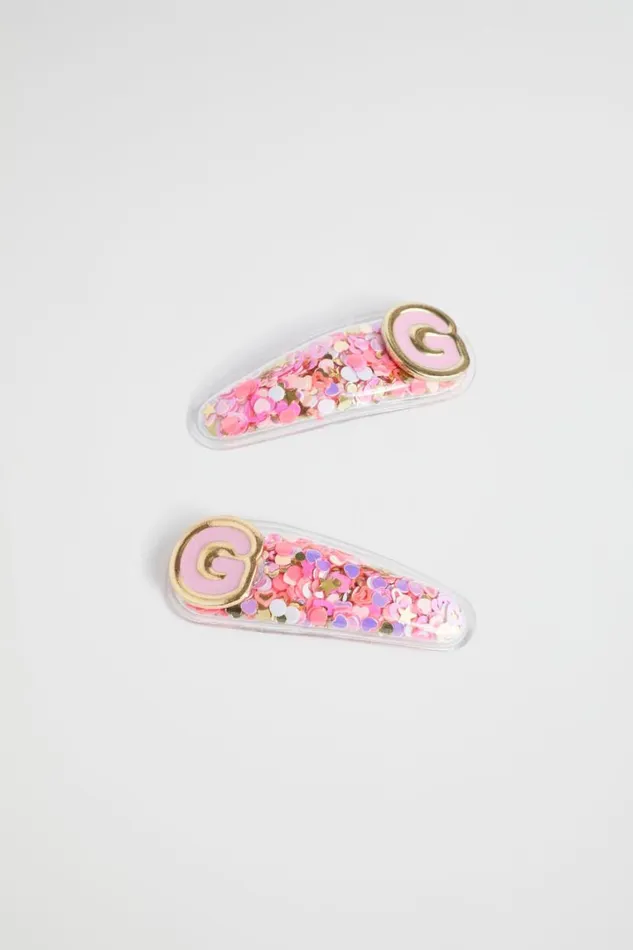 Seed Heritage Hair Accessories Initial Confetti Snaps G 8211 Girl