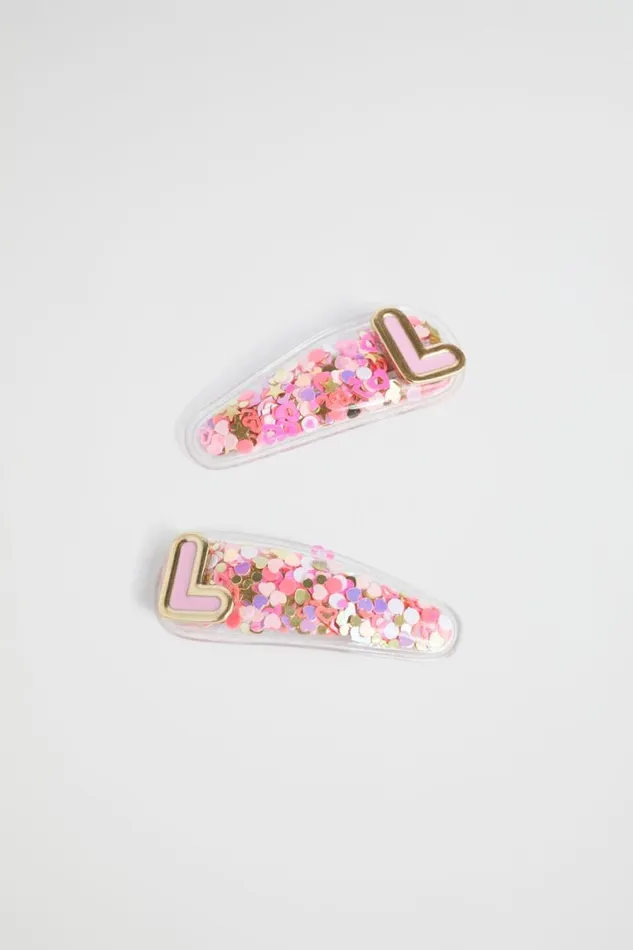 Seed Heritage Hair Accessories Initial Confetti Snaps L 8211 Girl