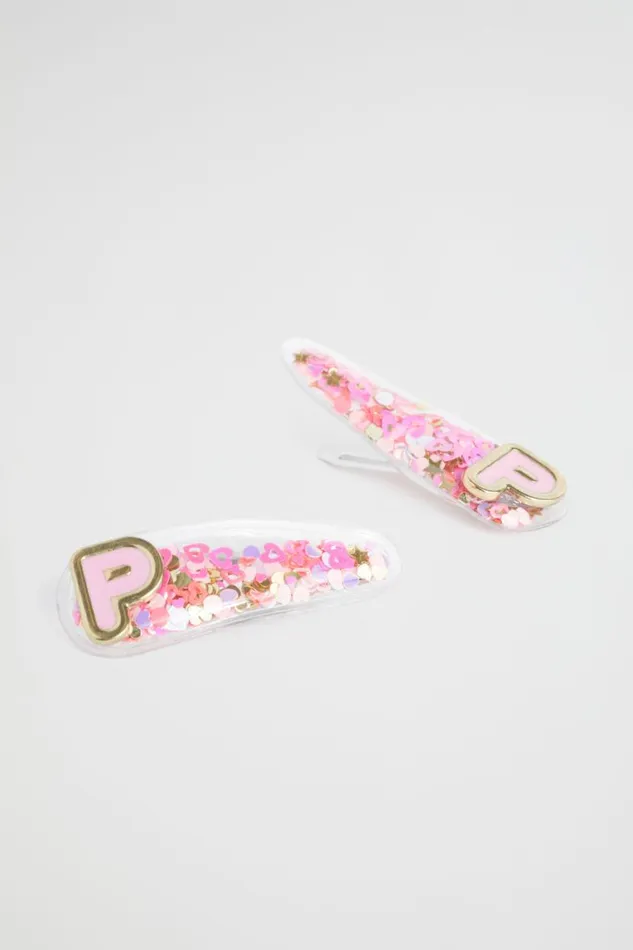 Seed Heritage Hair Accessories Initial Confetti Snaps P 8211 Girl