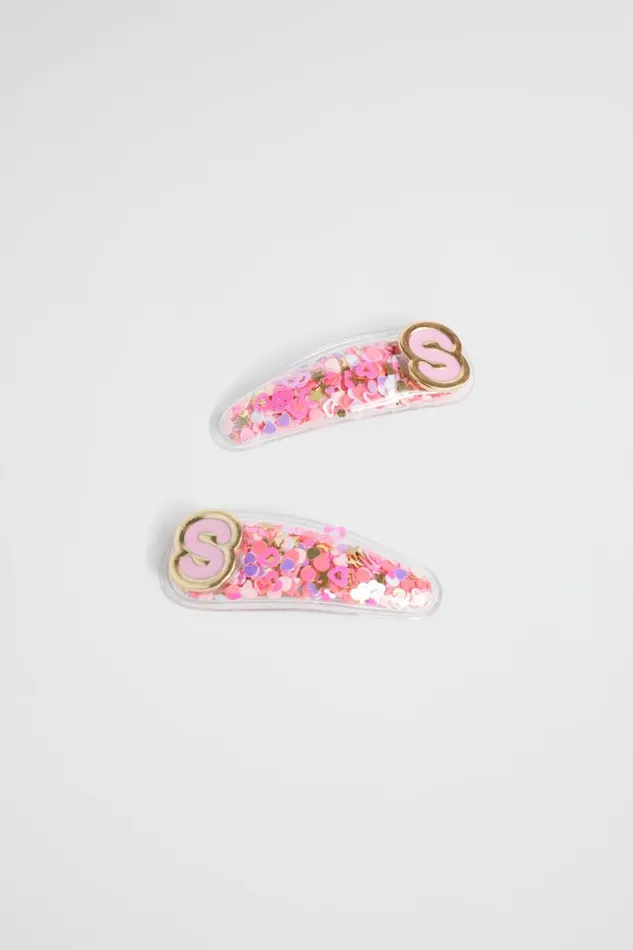 Seed Heritage Hair Accessories Initial Confetti Snaps S 8211 Girl