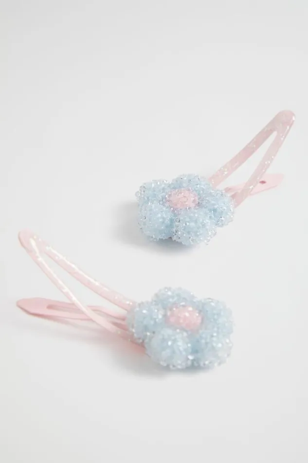 Seed Heritage Hair Accessories Jelly Flower Snaps Baby Blue 8211 Girl