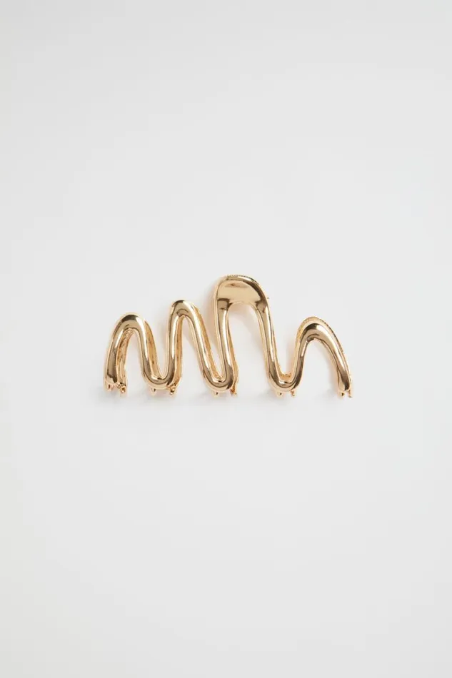 Seed Heritage Hair Accessories Metal Wave Claw Gold 8211 Woman