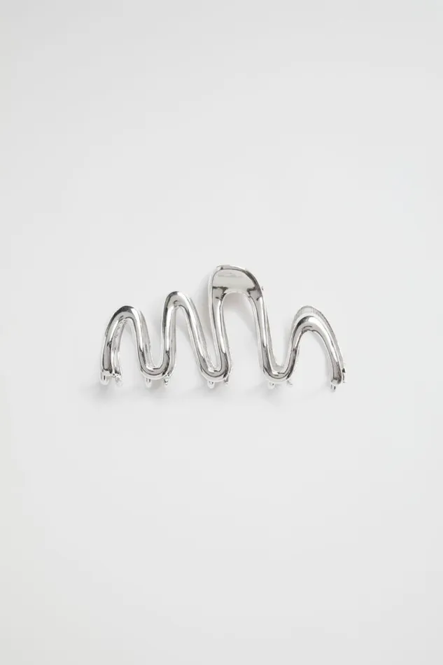 Seed Heritage Hair Accessories Metal Wave Claw Silver 8211 Woman