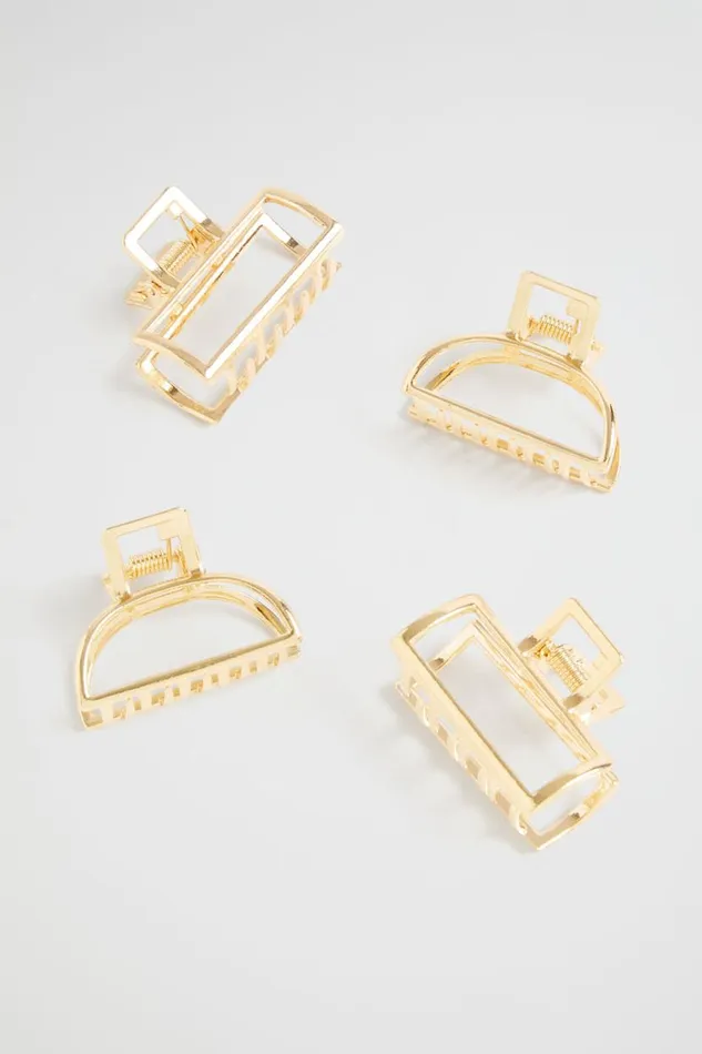 Seed Heritage Hair Accessories Mini Metal Claw Pack Gold 8211 Woman