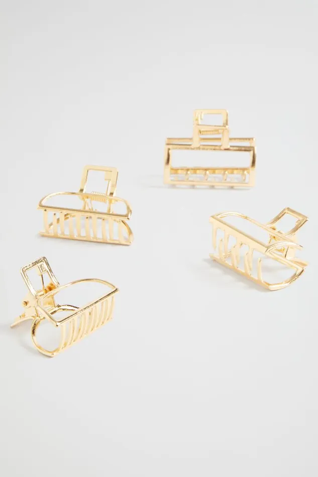 Seed Heritage Hair Accessories Mini Metal Claw Pack Gold 8211 Woman