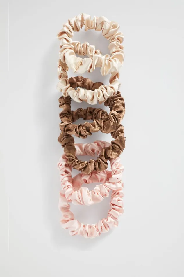 Seed Heritage Hair Accessories Mini Scrunchie Neutral Blush 8211 Woman