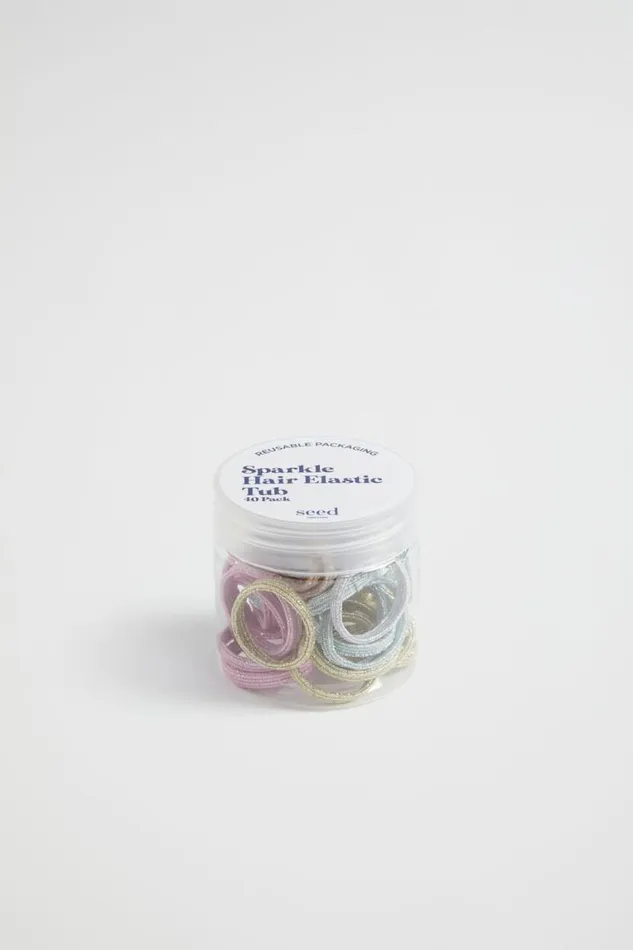 Seed Heritage Hair Accessories Mini Sparkle Hair Elastic Tub Multi 8211 Girl Seed Heritage Hair Accessories Mini Sparkle Hair Elastic Tub Multi 8211 Girl