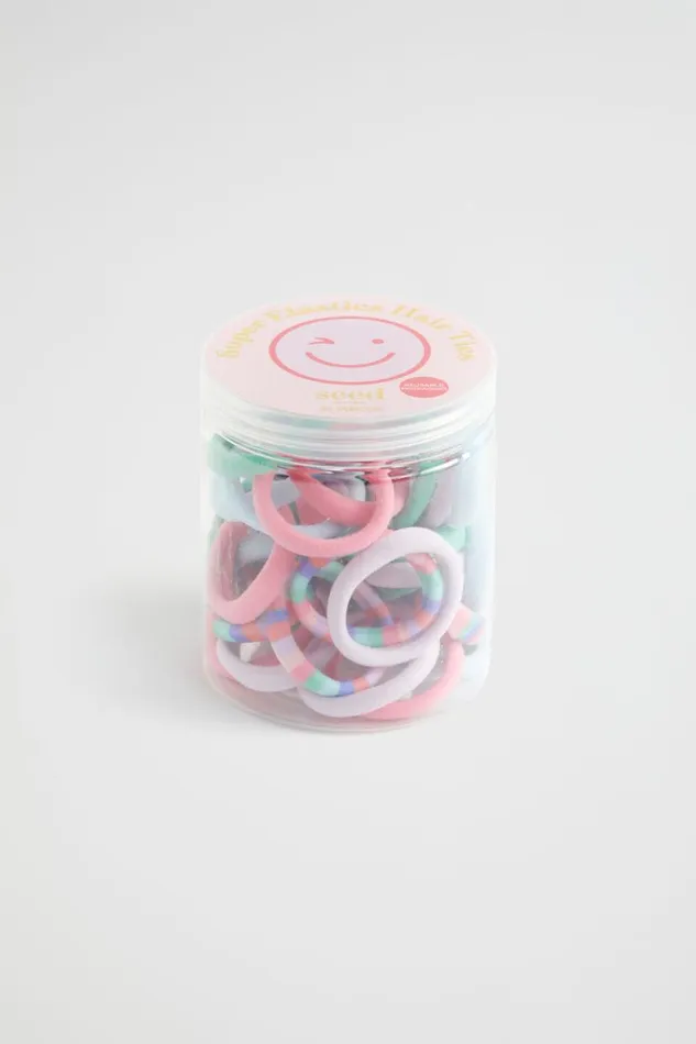 Seed Heritage Hair Accessories Rainbow Emoji Super Elastic Hair Ties Multi 8211 Girl