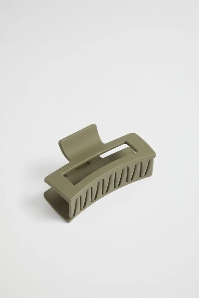 Seed Heritage Hair Accessories Rectangle Hair Claw Smokey Olive 8211 Woman