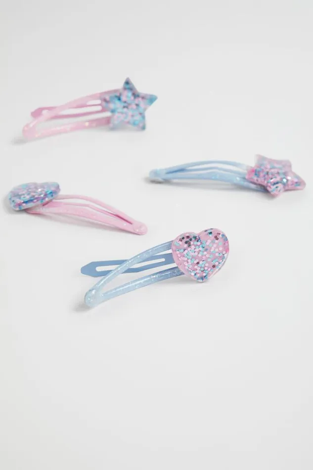 Seed Heritage Hair Accessories Resin Star And Heart Snap Pack Multi 8211 Girl