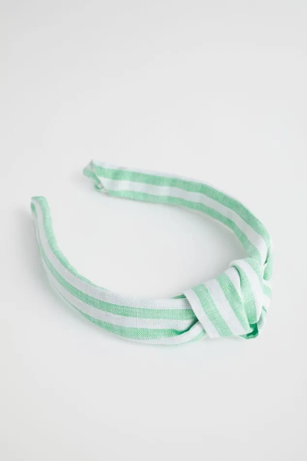 Seed Heritage Hair Accessories Stripe Knot Headband Key Lime Stripe 8211 Woman