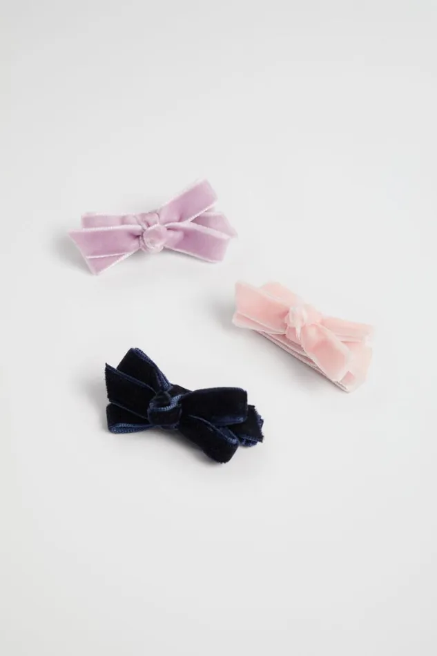 Seed Heritage Hair Accessories Velvet Bow Duck Clips Multi 8211 Girl