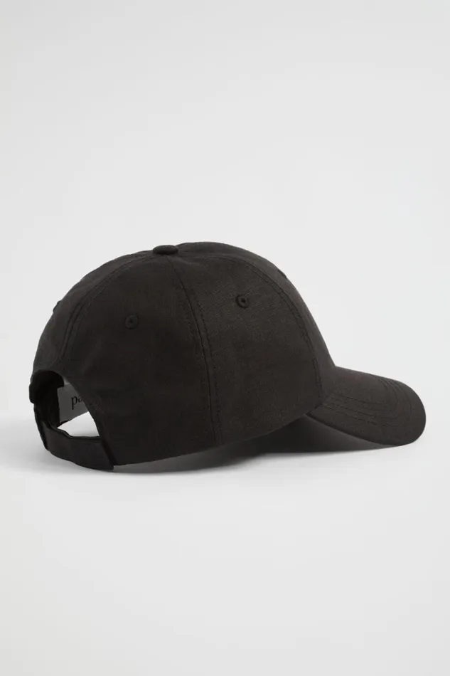 Seed Heritage Hats and Gloves Linen Soft Cap Black 8211 Woman