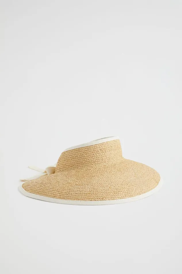 Seed Heritage Hats and Gloves Raffia Visor Natural 8211 Woman