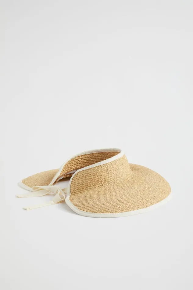 Seed Heritage Hats and Gloves Raffia Visor Natural 8211 Woman