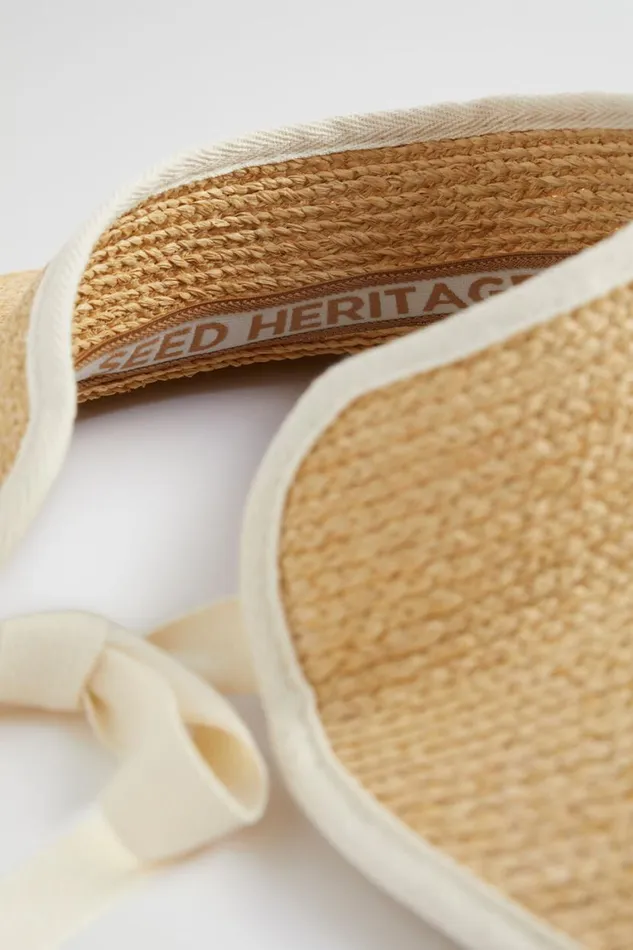 Seed Heritage Hats and Gloves Raffia Visor Natural 8211 Woman