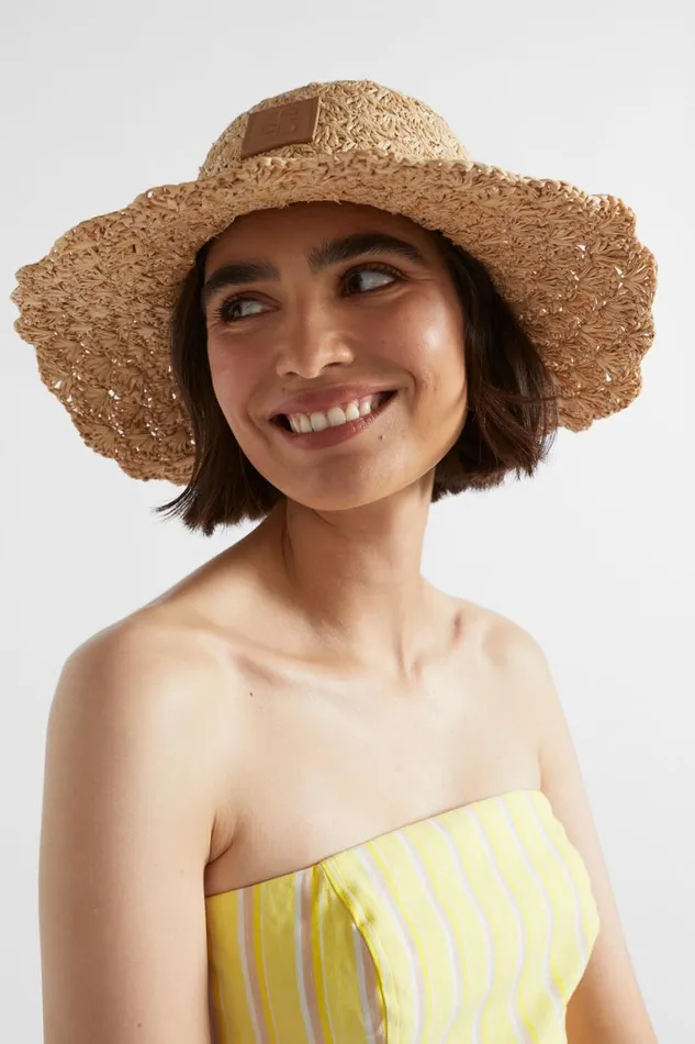 Seed Heritage Hats and Gloves Scallop Textured Bucket Hat Natural 8211 Woman