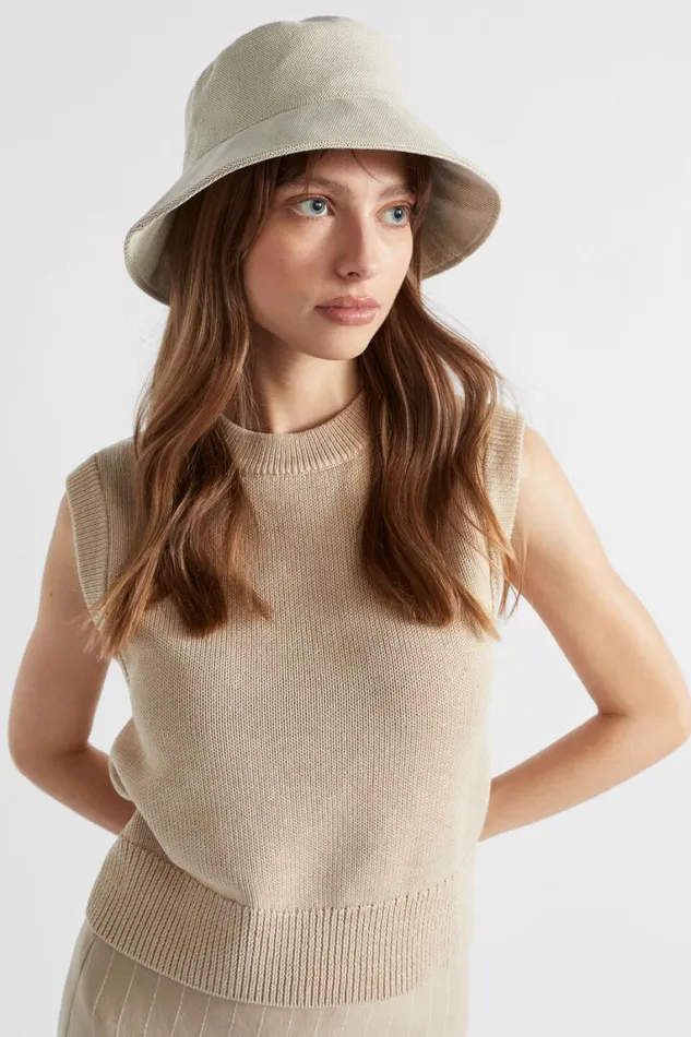 Seed Heritage Hats and Gloves Textured Bucket Hat Caramel 8211 Woman
