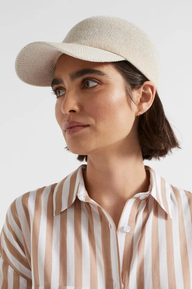 Seed Heritage Hats and Gloves Textured Cap Stone 8211 Woman