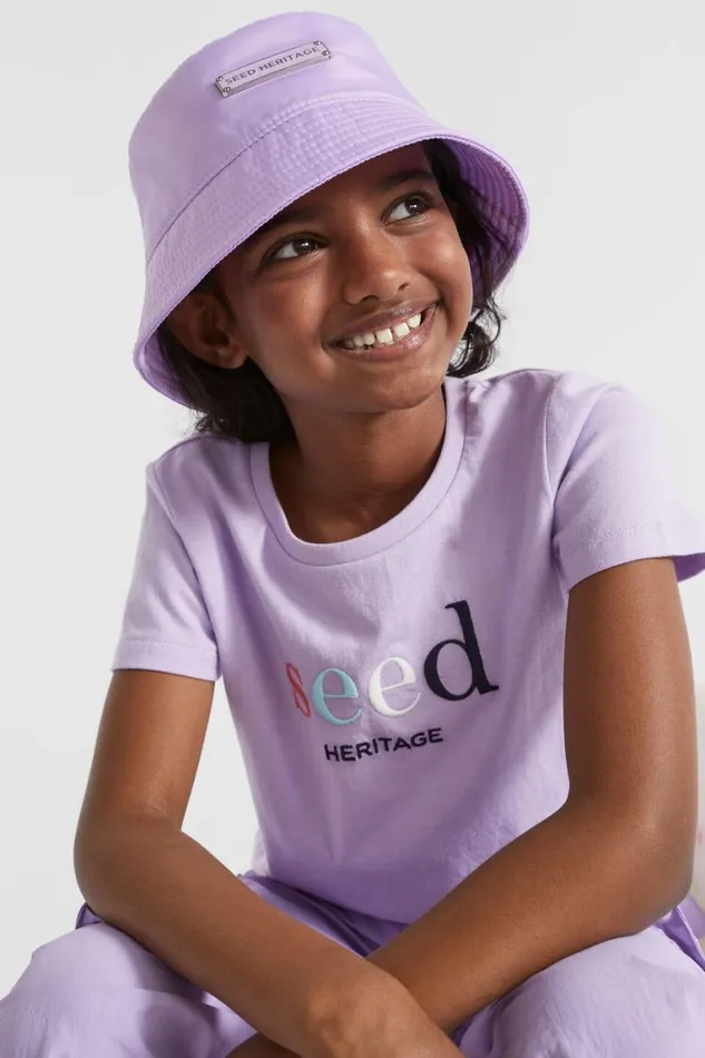 Seed Heritage Hats Beanies and Caps Nylon Bucket Hat Lavender 8211 Girl