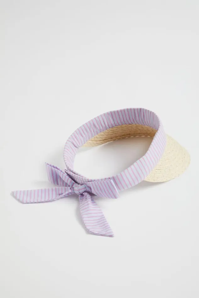 Seed Heritage Hats Beanies and Caps Poplin Stripe Visor Multi 8211 Girl
