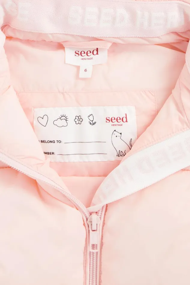 Seed Heritage Jackets and Vests Core Puffer Vest Dusty Rose 8211 Girl
