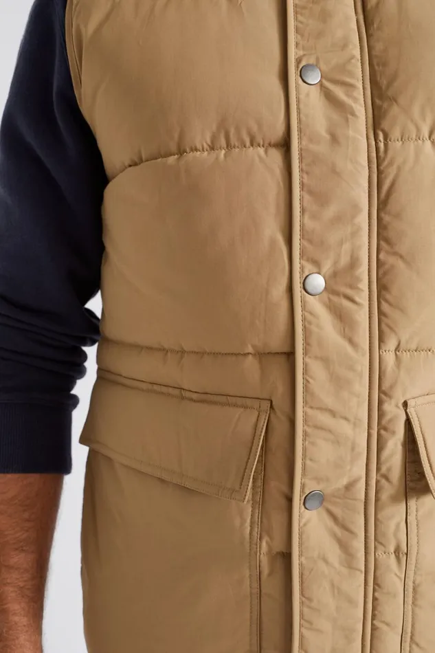 Seed Heritage Jackets and Vests Puffer Vest Almond 8211 Man