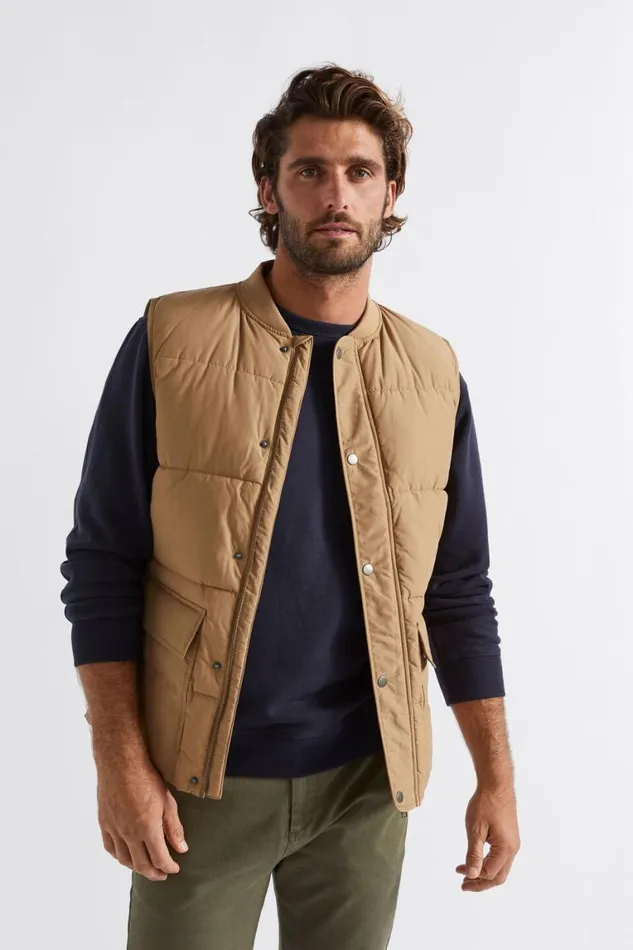 Seed Heritage Jackets and Vests Puffer Vest Almond 8211 Man