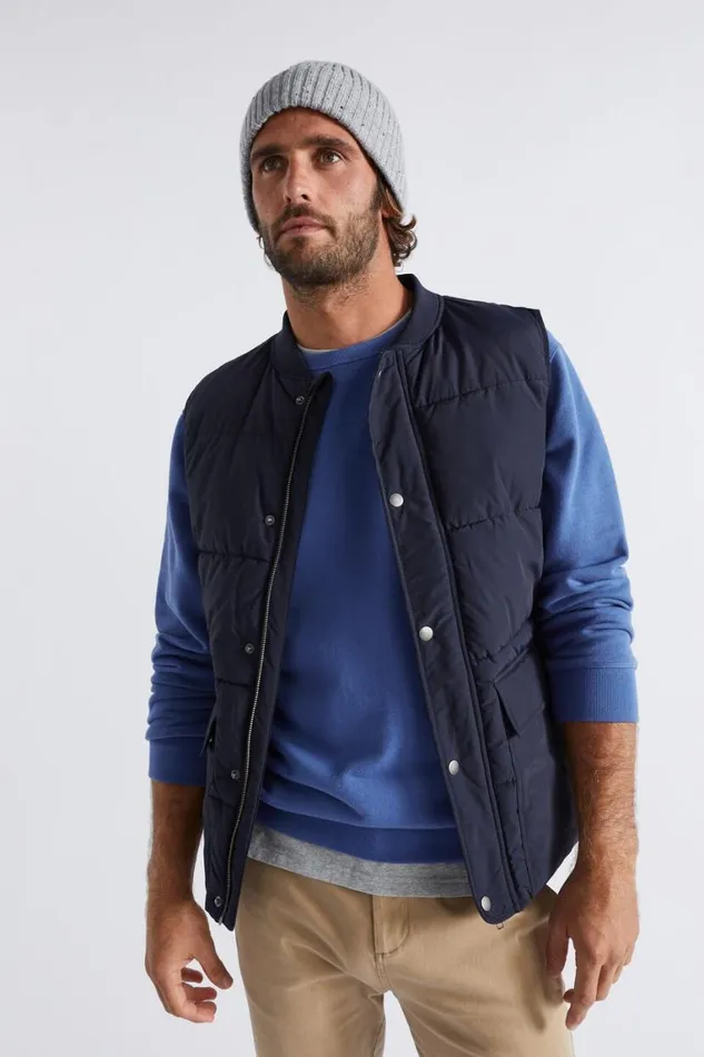Seed Heritage Jackets and Vests Puffer Vest Midnight Blue 8211 Man