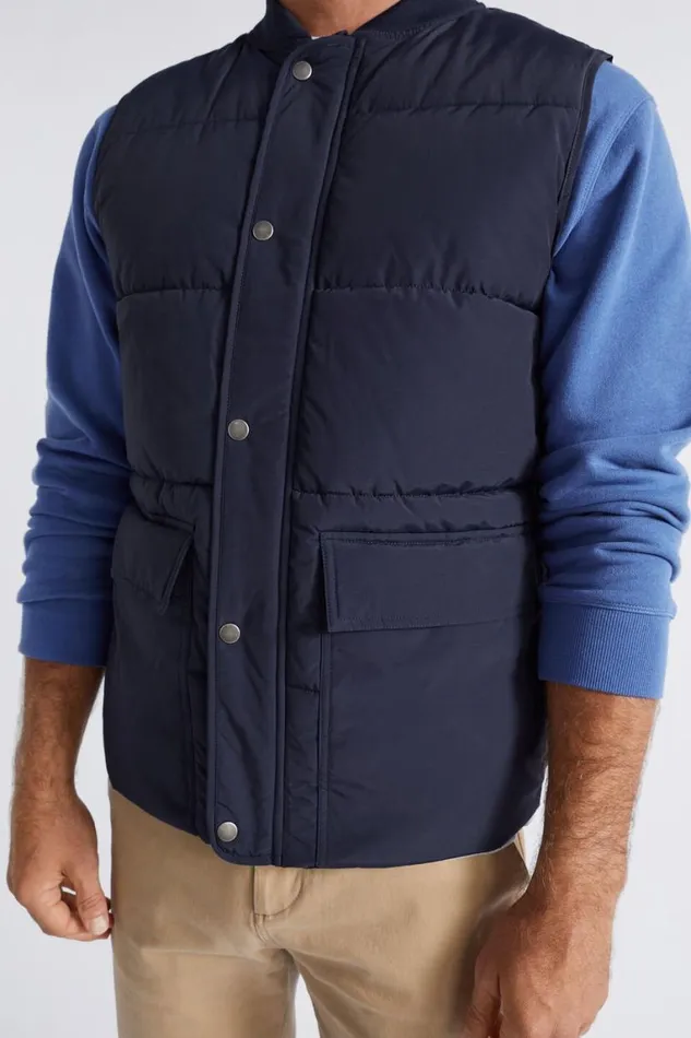 Seed Heritage Jackets and Vests Puffer Vest Midnight Blue 8211 Man