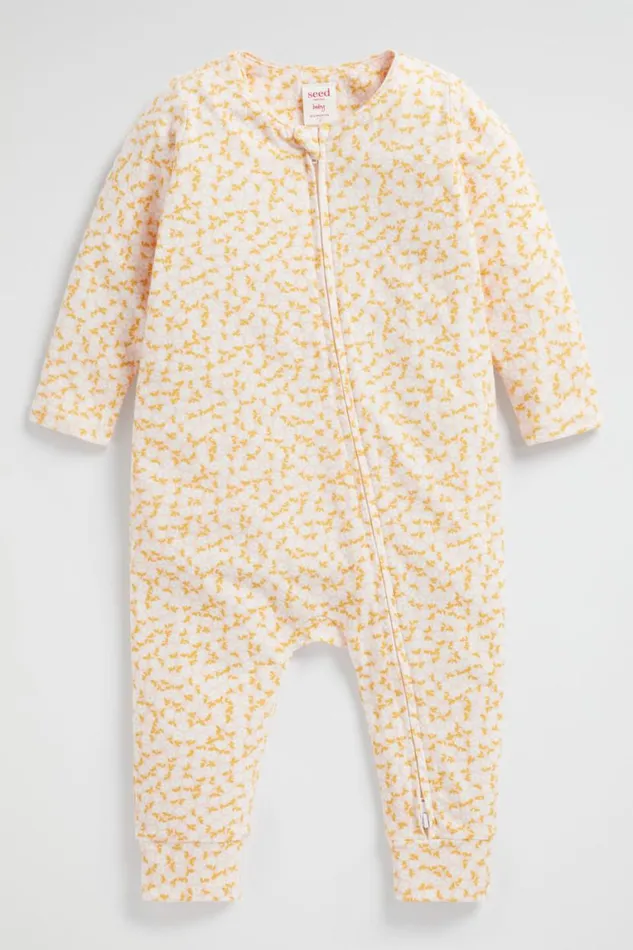 Seed Heritage Jumpsuits and Overalls Daisy Zipsuit Rosewater 8211 Newborn