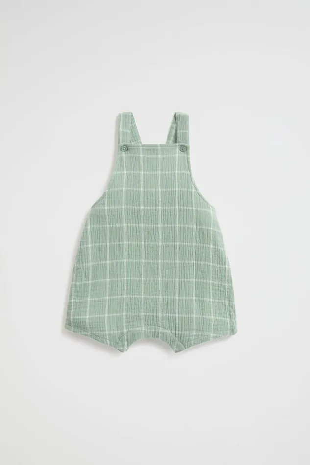 Seed Heritage Jumpsuits and Overalls Grid Check Romper Gum Leaf 8211 Newborn Seed Heritage Jumpsuits and Overalls Grid Check Romper Gum Leaf 8211 Newborn