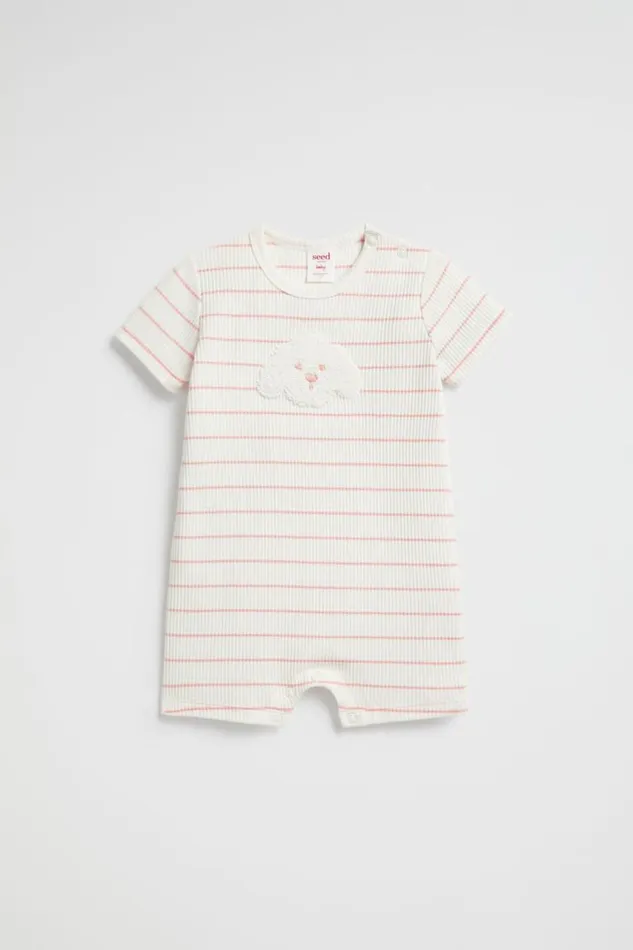 Seed Heritage Jumpsuits and Overalls Novelty Rib Romper Rosewater 8211 Newborn Seed Heritage Jumpsuits and Overalls Novelty Rib Romper Rosewater 8211 Newborn