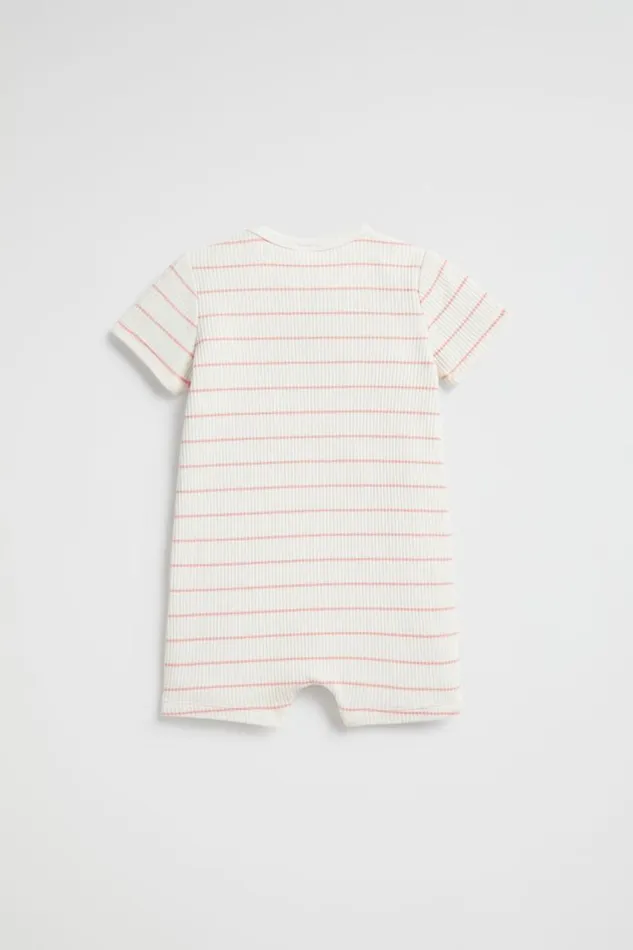 Seed Heritage Jumpsuits and Overalls Novelty Rib Romper Rosewater 8211 Newborn
