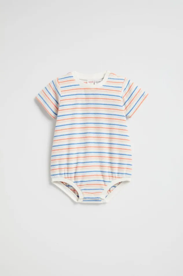 Seed Heritage Jumpsuits and Overalls Stripe Romper Multi 8211 Newborn