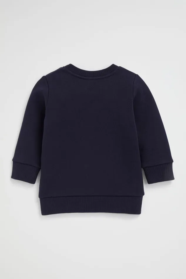 Seed Heritage Knitwear and Sweaters Core Logo Sweat Midnight Blue 8211 Baby