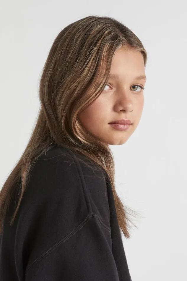 Seed Heritage Knitwear and Sweaters Core Relaxed Sweat Black 8211 Teen Girl