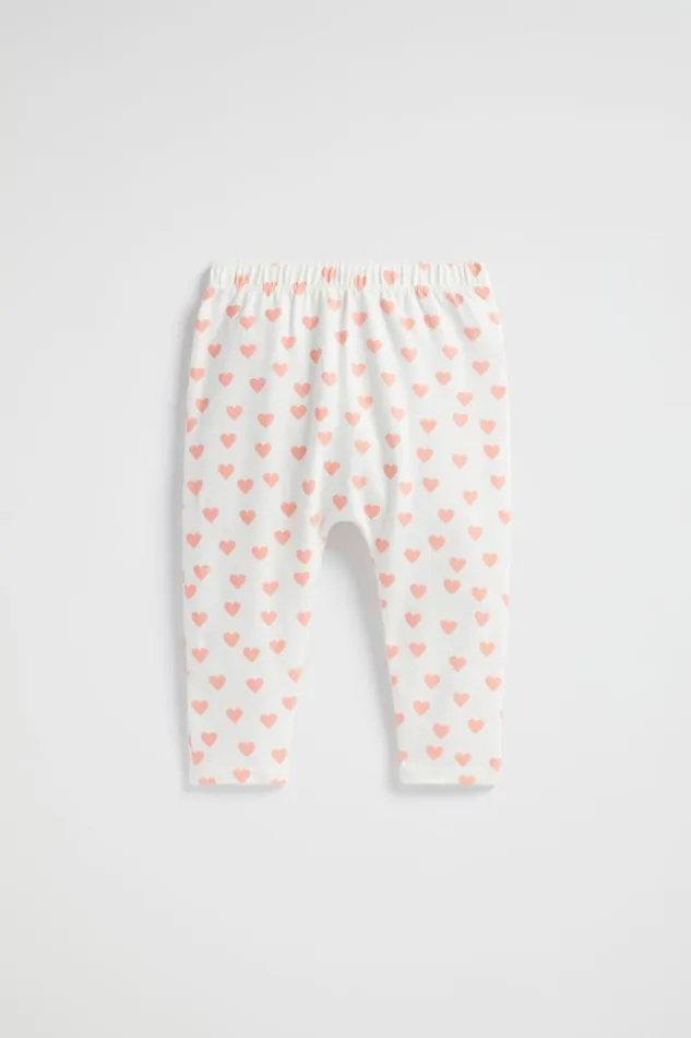 Seed Heritage Leggings and Pants Hearts Legging Bright Peach 8211 Newborn