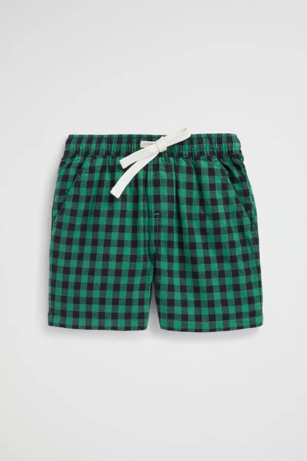 Seed Heritage Occasion Check Short Palm Green 8211 Boy