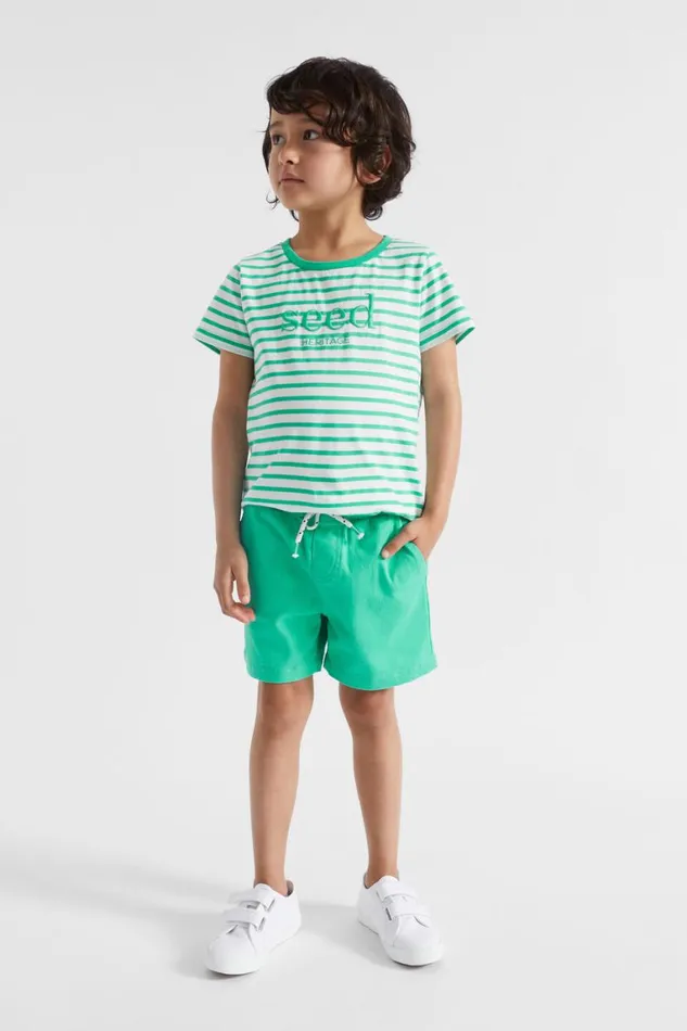 Seed Heritage Occasion Core Logo Short Jade Green 8211 Boy