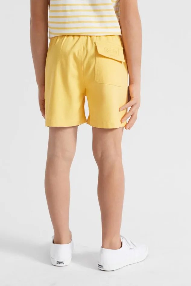 Seed Heritage Occasion Core Logo Short Sunshine Yellow 8211 Boy