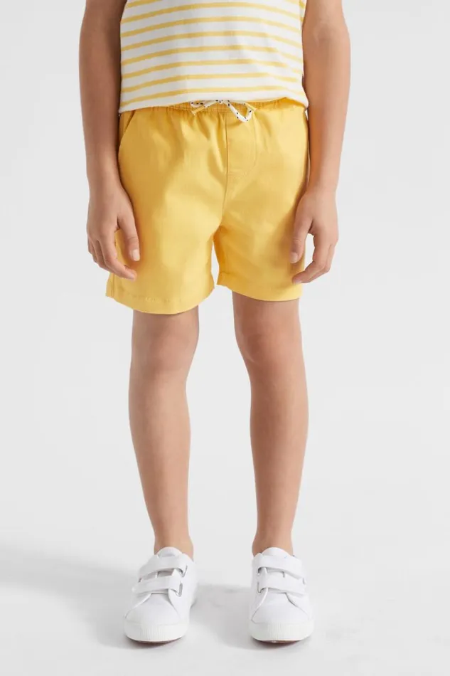 Seed Heritage Occasion Core Logo Short Sunshine Yellow 8211 Boy